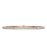 Round and Pear Cut Tennis Bracelet