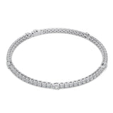 Round and Pear Cut Tennis Bracelet