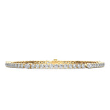 Round and Pear Cut Tennis Bracelet