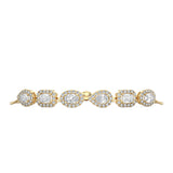 Fancy Shape Half Halo Bracelet