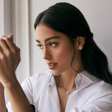 Round Diamond Halo Studs