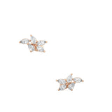 Pear-Marquise Cluster Earrings