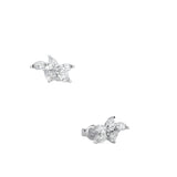 Pear-Marquise Cluster Earrings