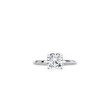 4 Prong Cushion Cut Classic Ring WG