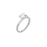 4 Prong Cushion Cut Classic Ring WG