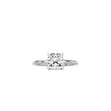 Cushion Cut Signature Four Prong Setting WG
