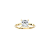 Cushion Cut Signature Four Prong Setting YG