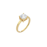 Cushion Cut Signature Four Prong Setting YG