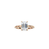 Emerald Cut Signature Four Prong Setting RG