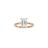 Emerald Cut Signature Four Prong Setting RG