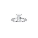 Emerald Cut Signature Four Prong Setting WG