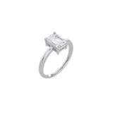 Emerald Cut Signature Four Prong Setting WG