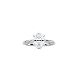 Oval Cut Signature Four Prong Setting WG