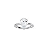 Pear Cut Signature Four Prong Setting WG