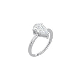 Pear Cut Signature Four Prong Setting WG