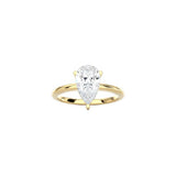 Pear Cut Signature Four Prong Setting YG