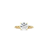Round Cut Signature Four Prong Setting YG