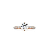 Round Diamond Triple Row Pavé Band RG