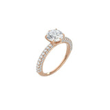 Round Diamond Triple Row Pavé Band RG