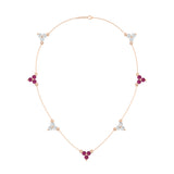 Mixed Trio Station Necklace