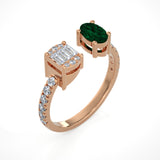 Lori Mixed Stone Cuff Ring