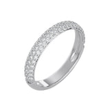 Triple Pavé Studded Band
