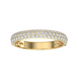 Triple Pavé Studded Band