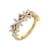 Baguette Floral Natural Ring