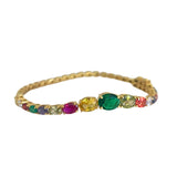 Multi Gem Wave Bangle