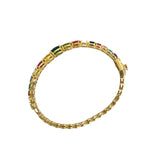 Multi Gem Wave Bangle