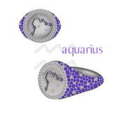 Aquarius Zodiac Ring