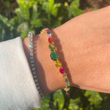 Multi Gem Wave Bangle