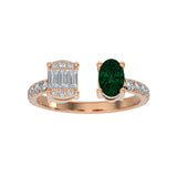 Lori Mixed Stone Cuff Ring