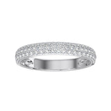 Triple Pavé Studded Band