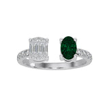 Lori Mixed Stone Cuff Ring
