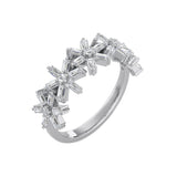 Baguette Floral Natural Ring