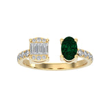 Lori Mixed Stone Cuff Ring